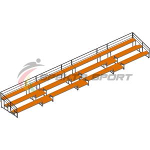 Купить Трибуна для зрителей 3 ряда на 66 мест с перилами в Улан-Удэ 